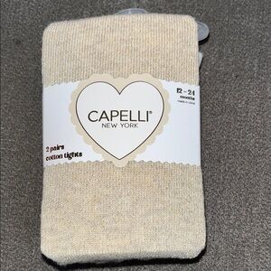 Capelli of New York Beige Cotton Tights